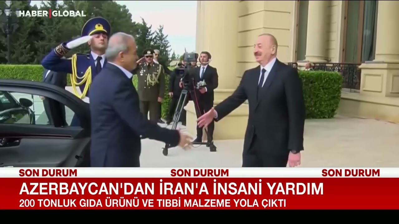 Azerbaycan'dan İran'a İnsani Yardım: 200 Ton Gıda &Uuml;r&uuml;n&uuml; ve Tıbbi Malzeme Yola &Ccedil;ıktı