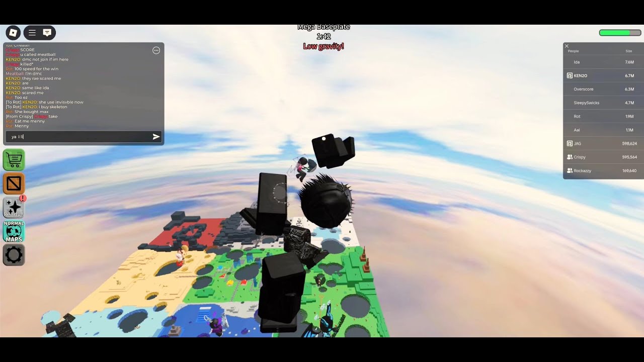 ROBLOX EAT THE WORLD IDA USE INVISIBLE AVA AND BUY MAX 3X  ALSO LOSE EASYYYYY