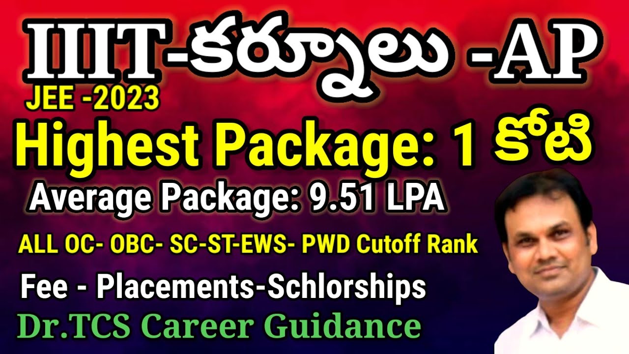 lIIT-కర్నూలు Kurnool -AP Rank 🆚 category cutoff || JOSAA-CSAB-full details Jee Mains 2023