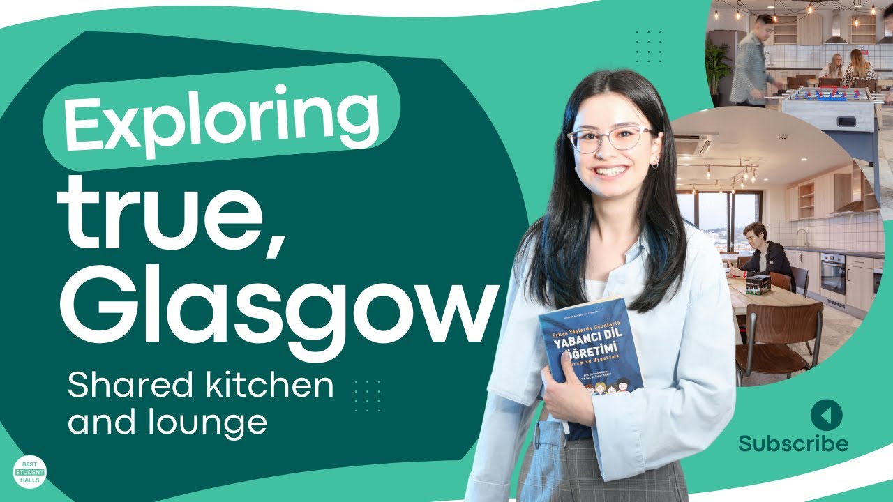 Shared Kitchen and Lounge Tour at TRUE Glasgow | Student Apartment Facilities