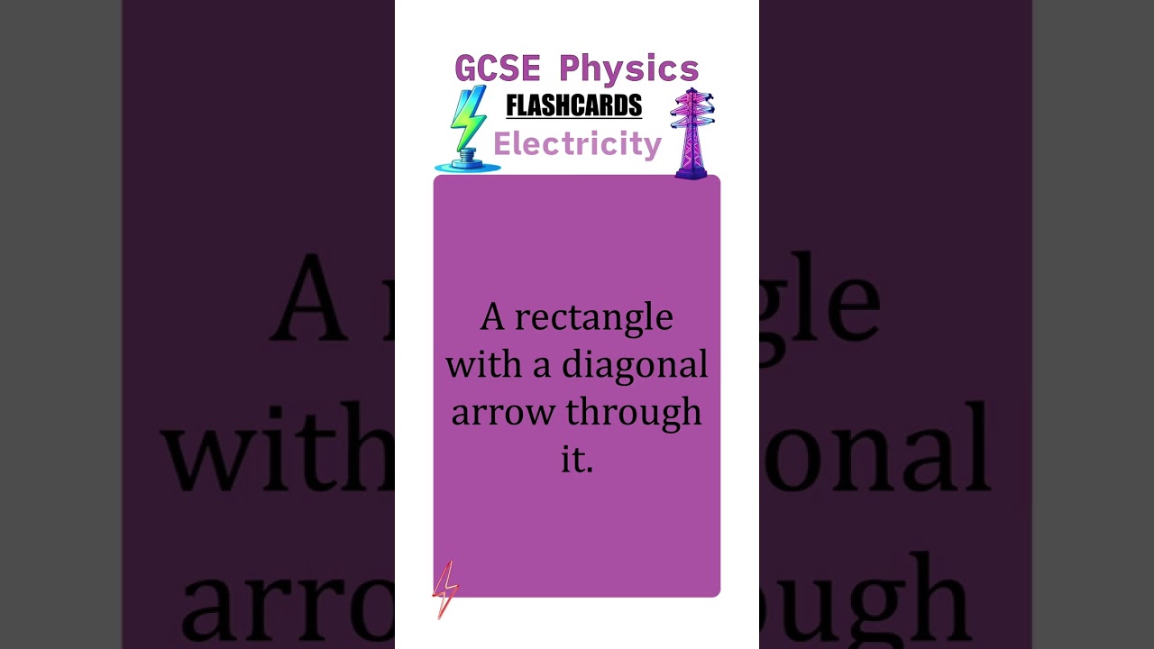 GCSE Physics: Electricity Flashcards | Circuits, Equations & Domestic Mains