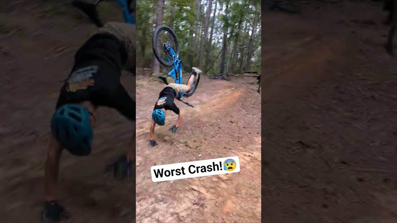 Worst Crash Of The Year!😬 #crash #mtbcrash #mtb #mountainbike