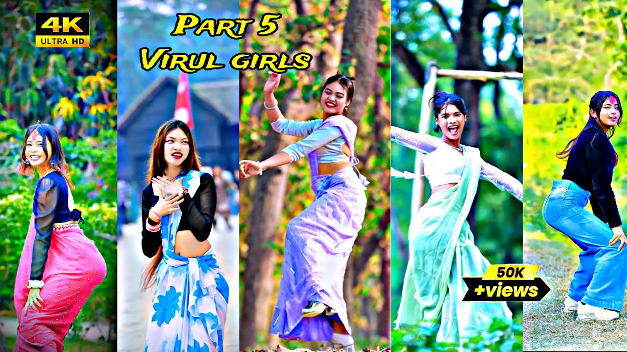 Part 5 #pleasesuport share this video🙏Tiktok Virul girls😯 Bhojpuri song || #tharugirl #youtube