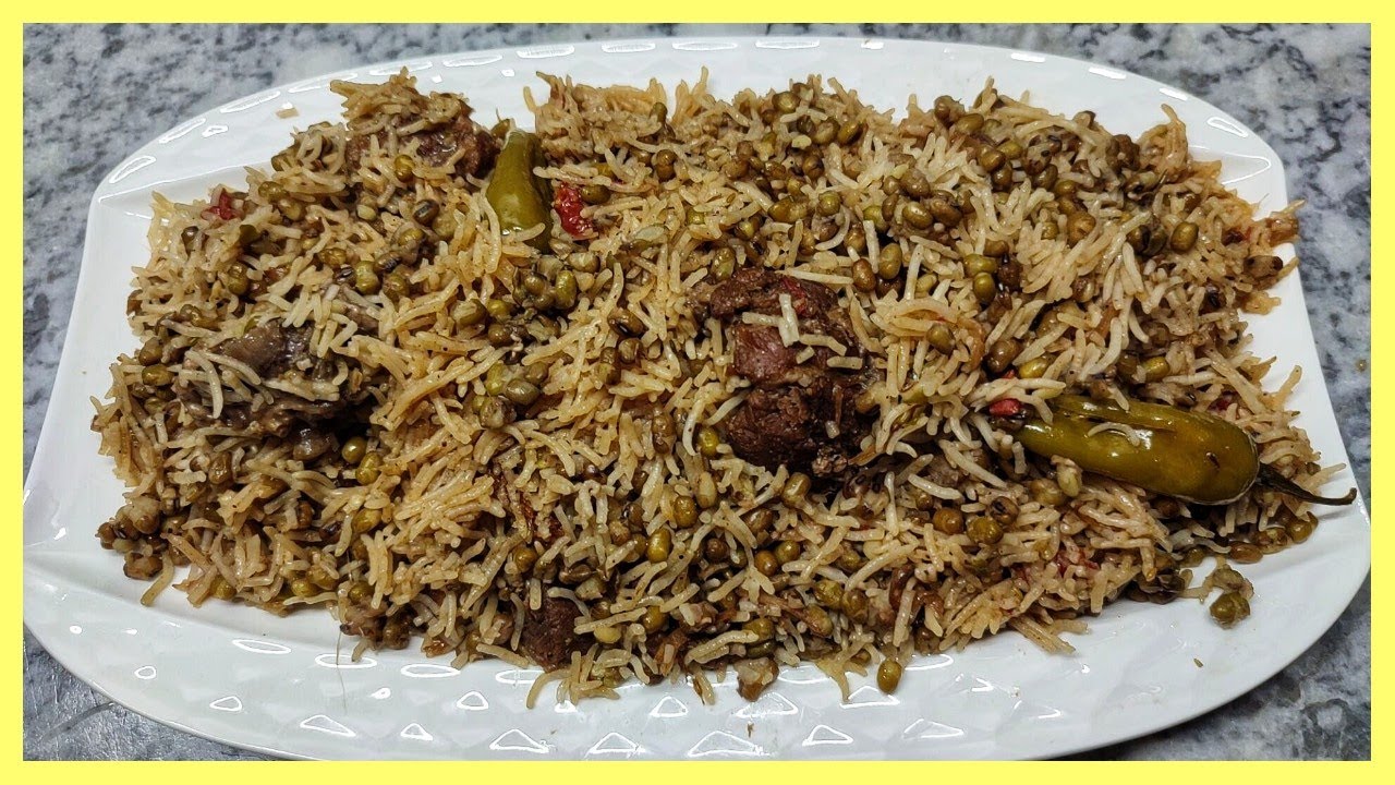Moong Dal Pulao | Moong Dal Pulao With Mutton Recipe | Golden Kitchen