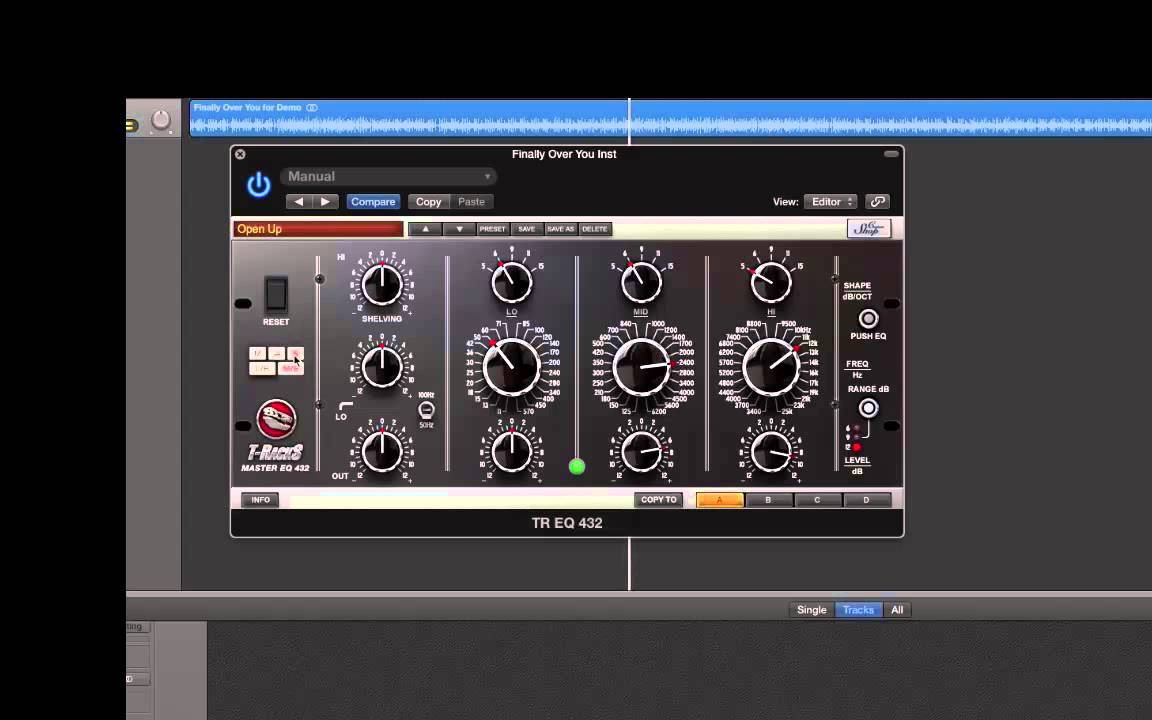 IK Multimedia T-racks - Master EQ 432 - Mastering and Using on Individual Tracks