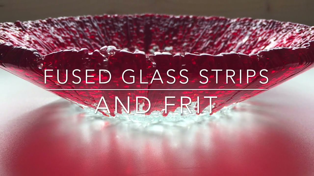 Fused glass strips and course frit - fused glass projects, ideas and technique