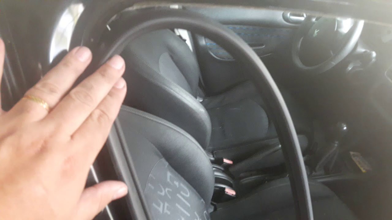 Trocar as borrachas da porta peugeot 206