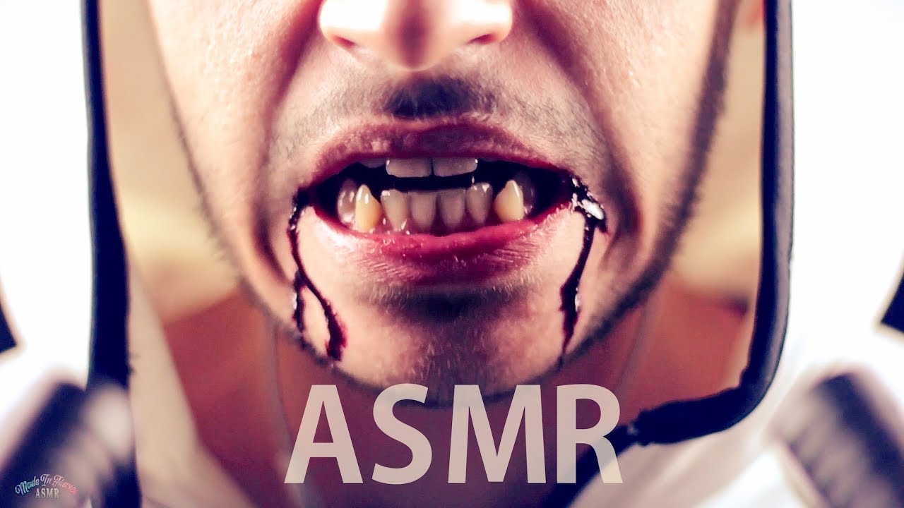 ASMR French Vampire Doing VLOG / Halloween Special - Whispering