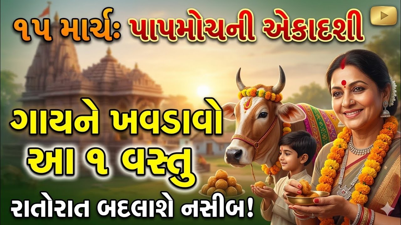 પાપમોચની એકાદશી 2026: ગાયને ખવડાવો આ 1 વસ્તુ, જન્મ જન્માંતરની ગરીબી થશે દૂર! | Chaitra Navratri