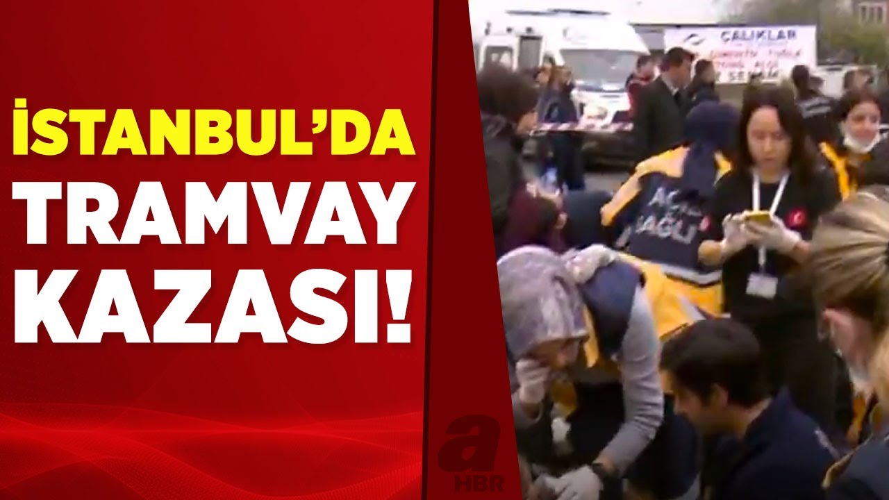 İstanbul'da korku dolu anlar! İETT otobüsü tramvay ile çarpıştı | A Haber