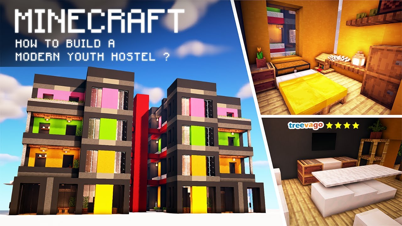 Minecraft: How to Build a Modern Youth Hostel
