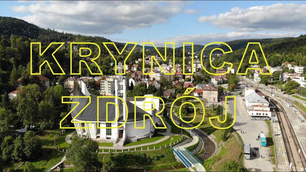 Krynica Zdrój 4K 2024 z lotu ptaka