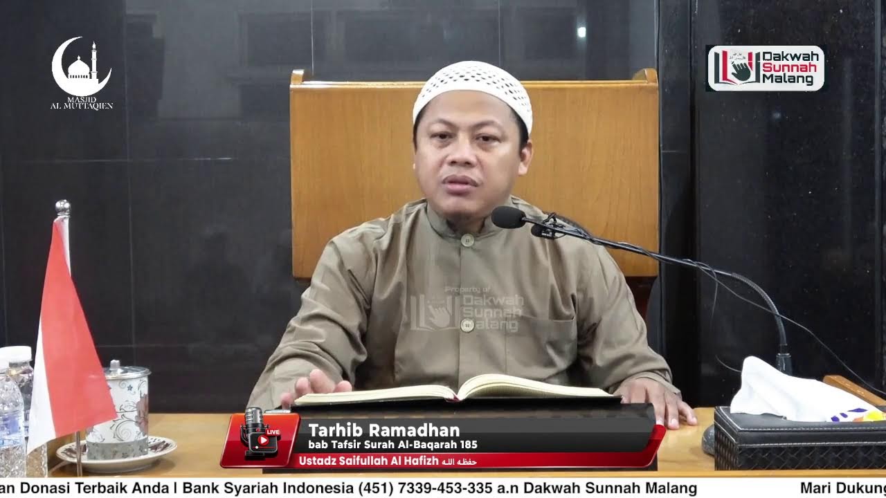 Tarhib Ramadhan bab Tafsir Surah Al-Baqarah 185 - Ustadz Saifullah Al Hafizh