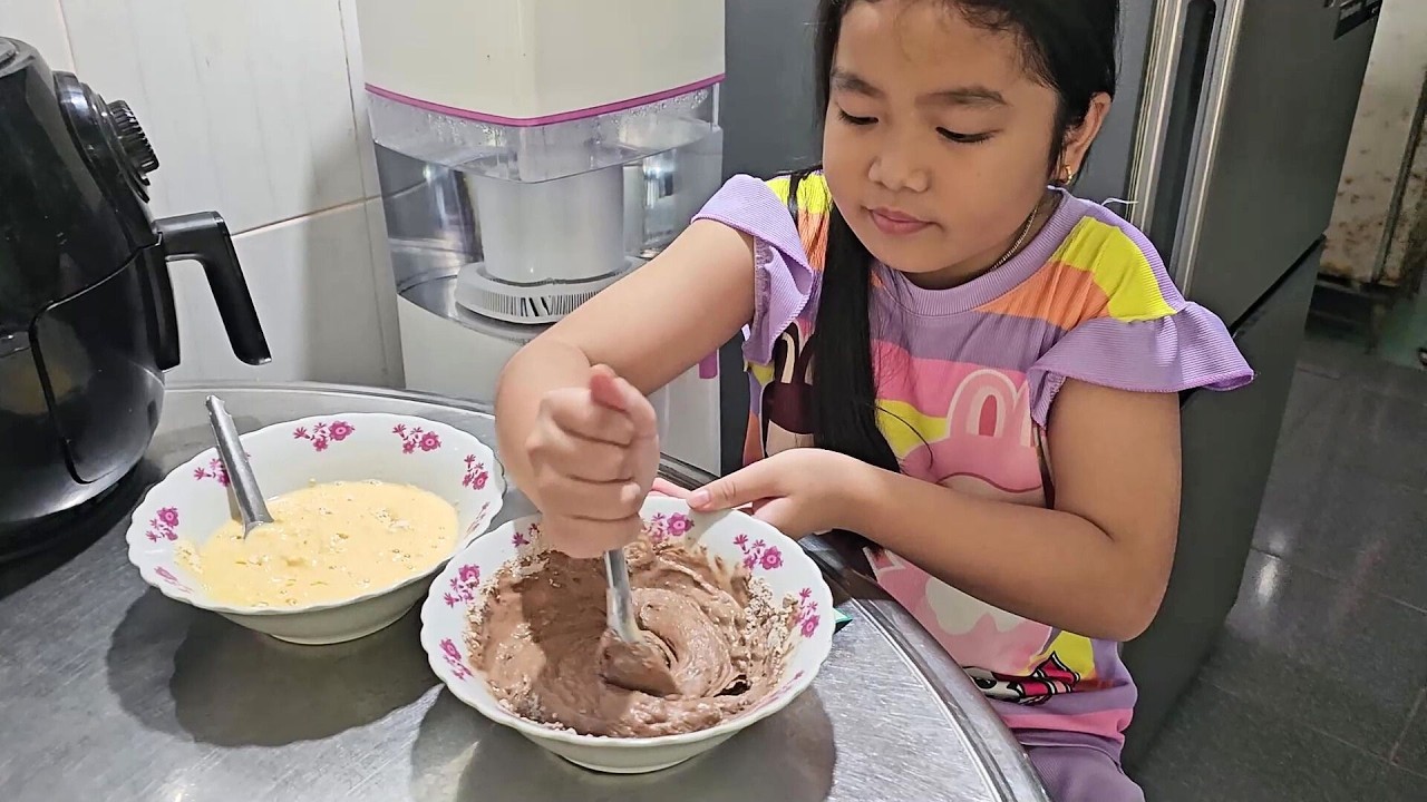 🍩🤤 Cuối tuần Muội làm bánh rán 💖 Xí Mụi Food 1084