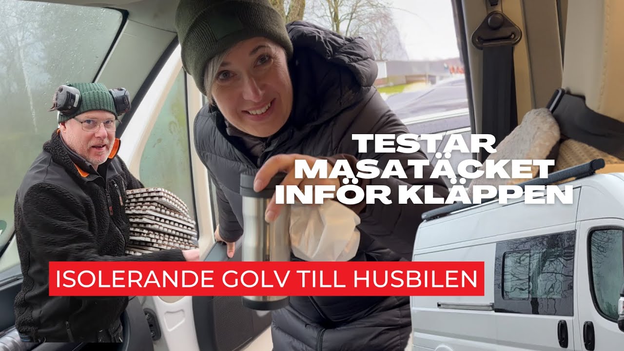 Fluffigt Golv & MASA-Täcke: Förbereder Plåtisen för vintercamping med husbilen i Fjällen! ❄️🚐