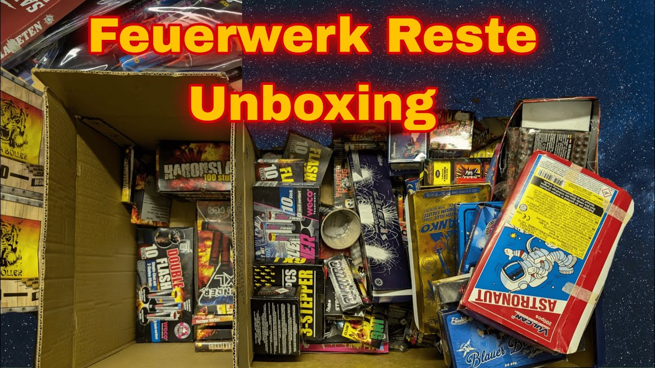 Silvester-Feuerwerk-Reste Unboxing 😲🔥