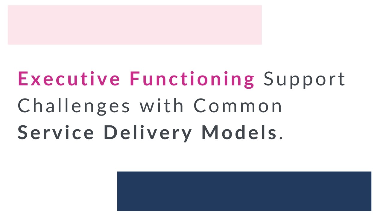 Executive Functioing Support Challenges with Common Service Delivery Models