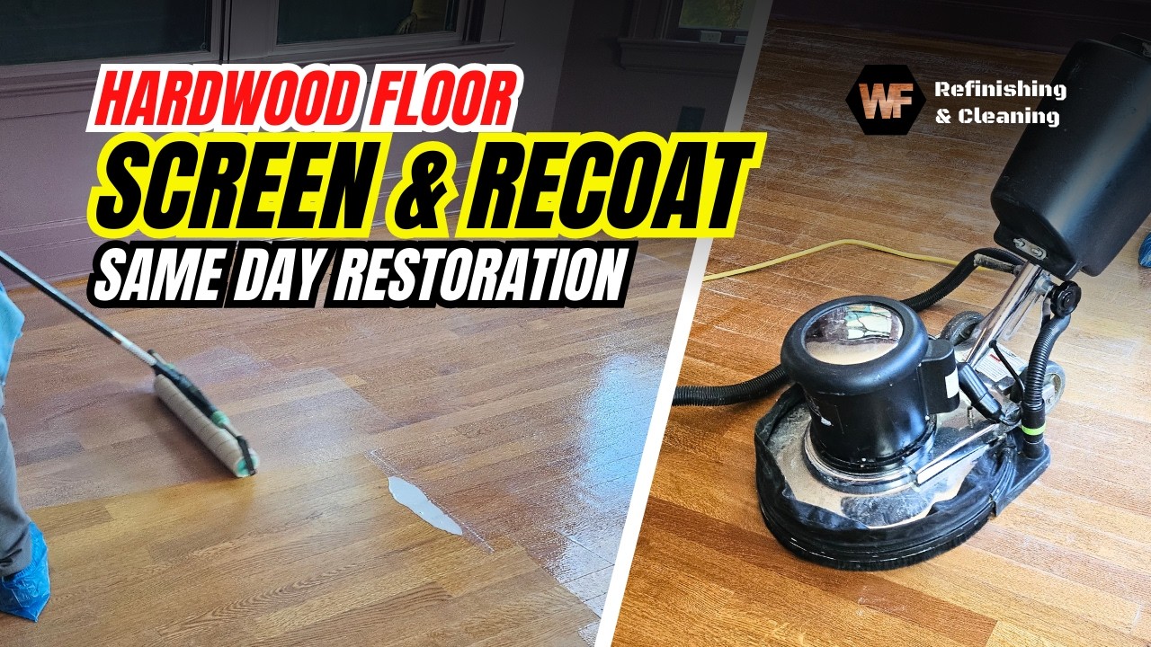 Hardwood Floor Screen & Recoat - Same Day Restoration | Long Hill NJ