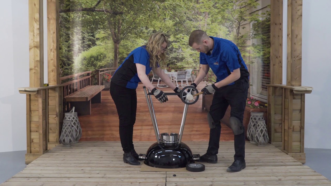 Napoleon NK22K-LEG-2 Charcoal Kettle Grill Assembly Video