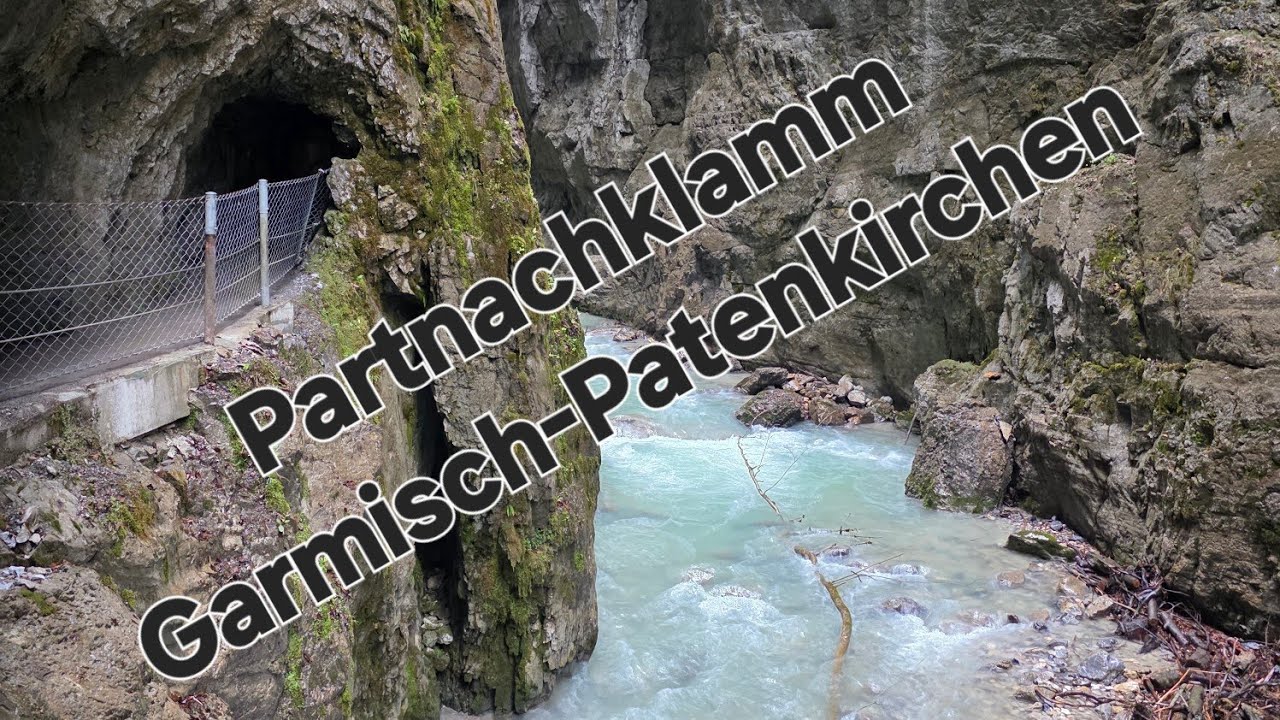 Partnachklamm Garmisch Patenkirchen Wanderung 4K