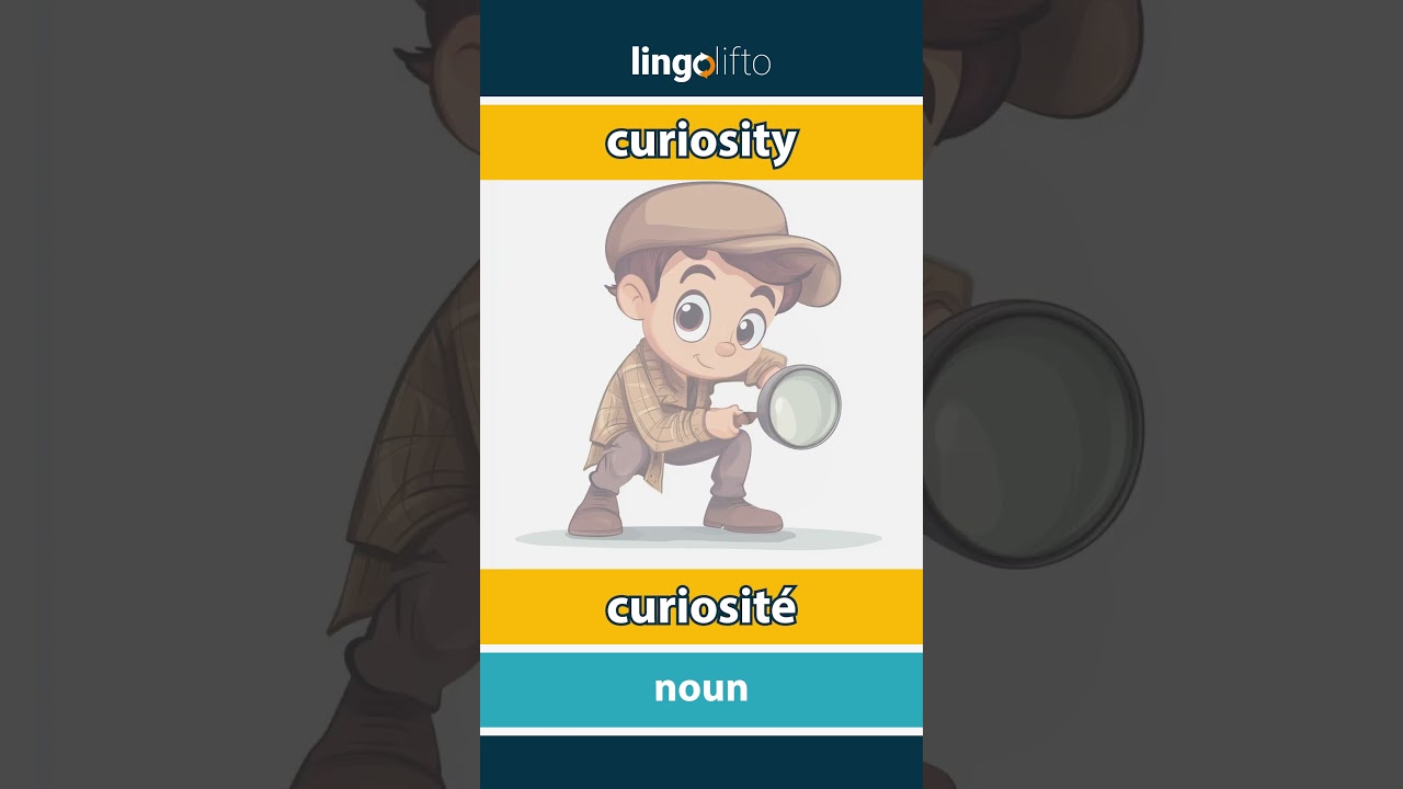 🇬🇧🇫🇷 curiosity - curiosit&eacute; : learn English : apprenons l'anglais : vocabulary builder