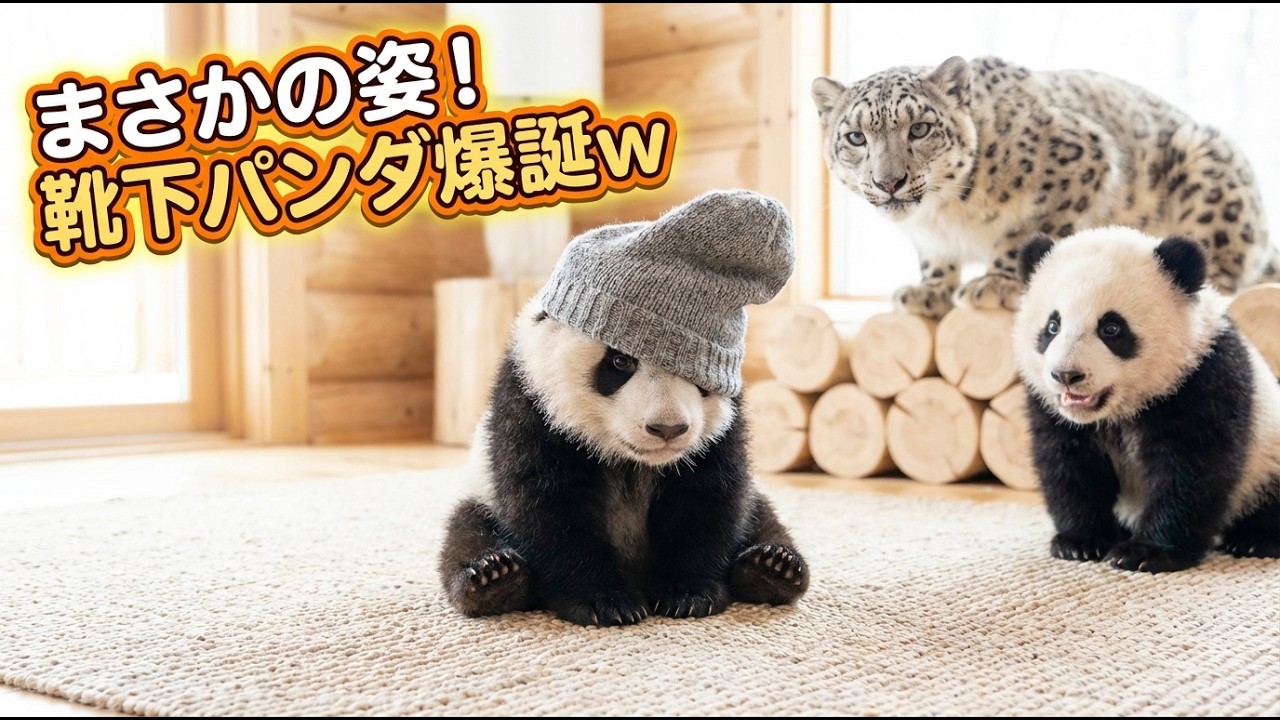 【衝撃の可愛さ】袋に吸い込まれる赤ちゃんパンダ！？春の衣替えでハプニング連発🌸