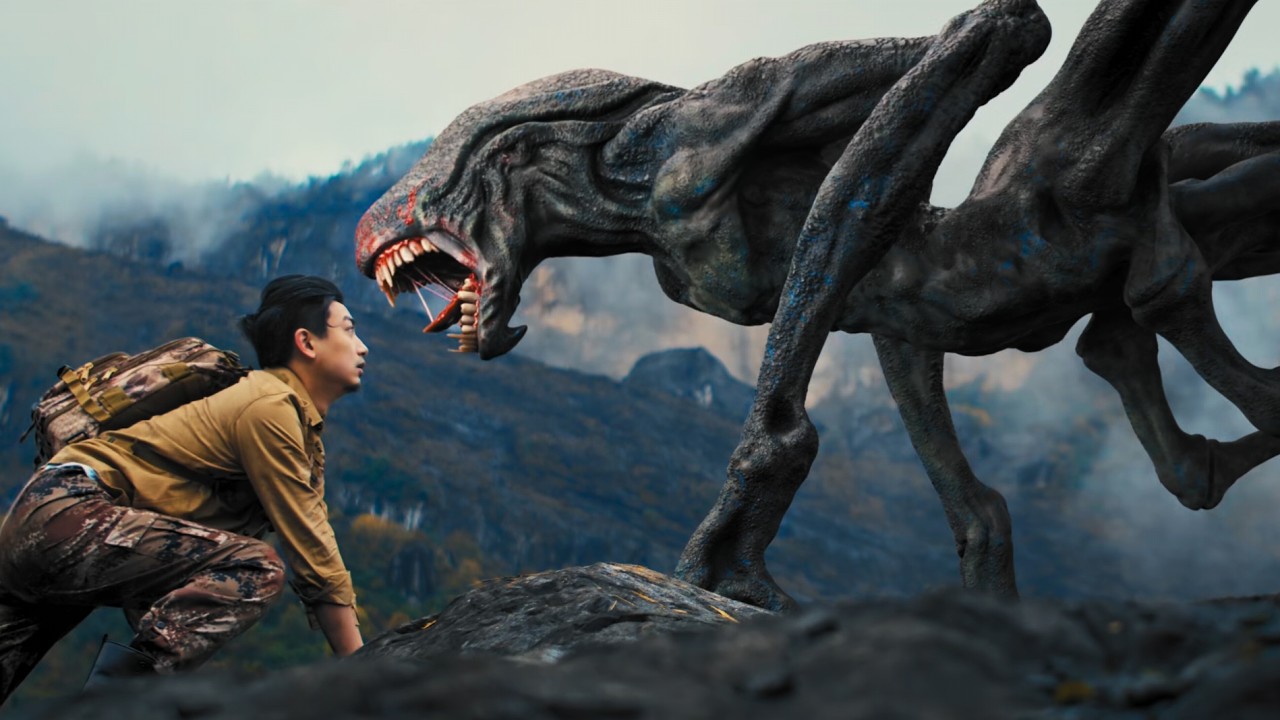 【FULL MOVIE 4K】Stranded on a forbidden island, becoming prey for alien beasts