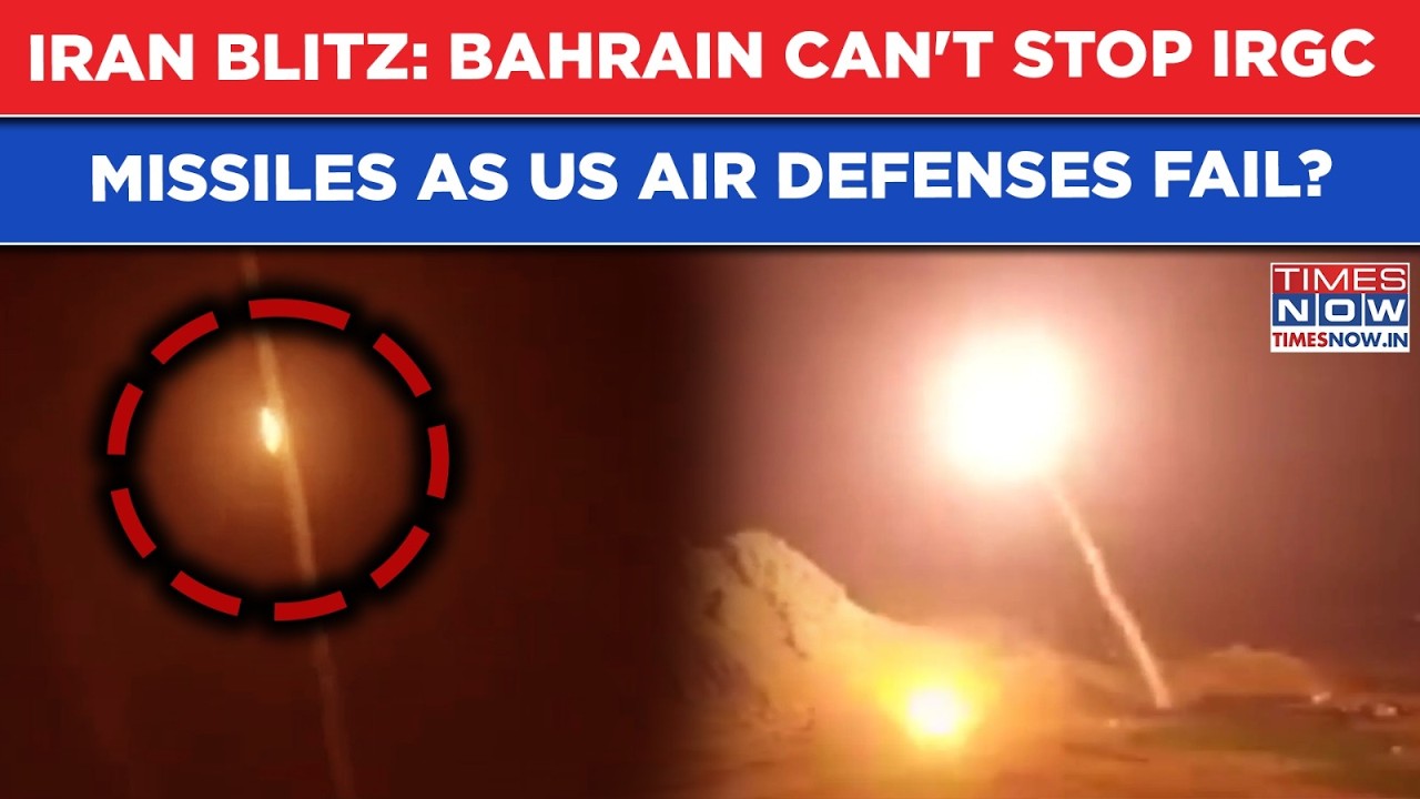 Iran Attack Blitz: Watch- Bahrain Can't Stop IRGC Monster Missiles As US Air Defenses Fail Miserably