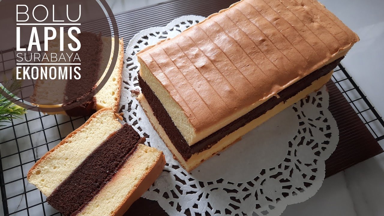RESEP BOLU LAPIS SURABAYA EKONOMIS SUPER LEMBUT DAN SANGAT ENAK