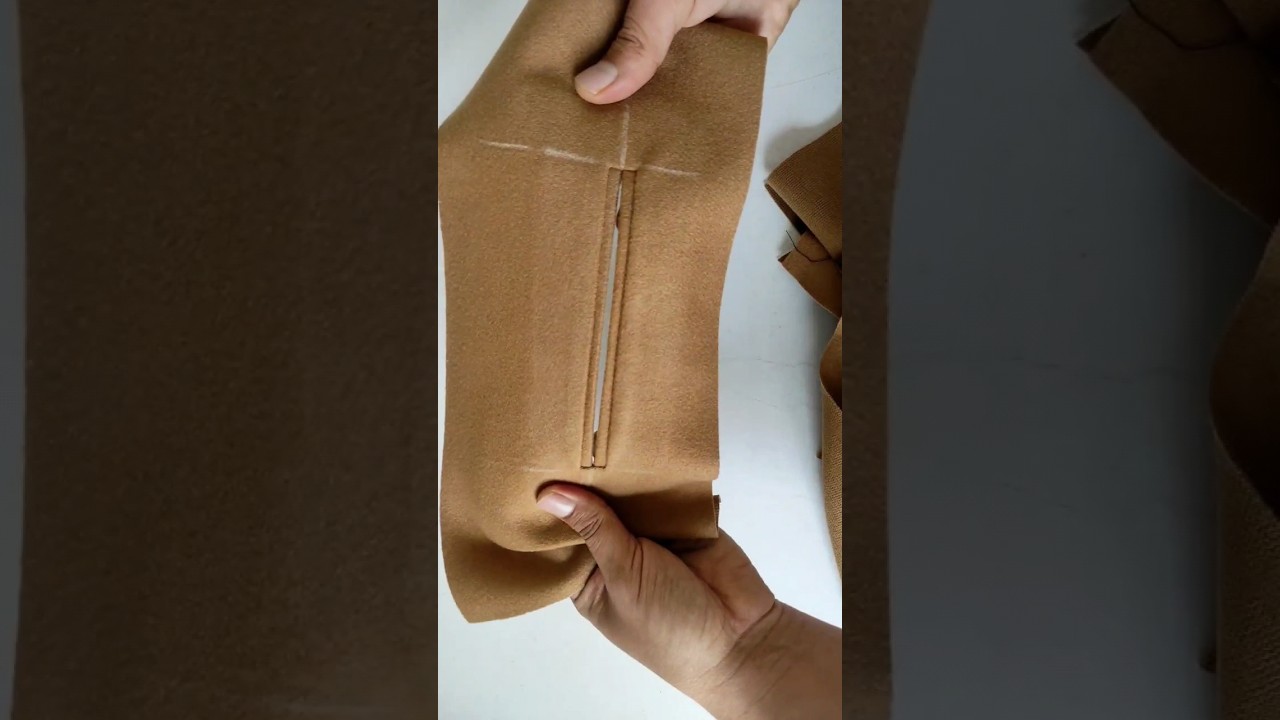 stitching double pocket without waves #shorts #pocket # #tutorial #stitching #sewing #how #easy