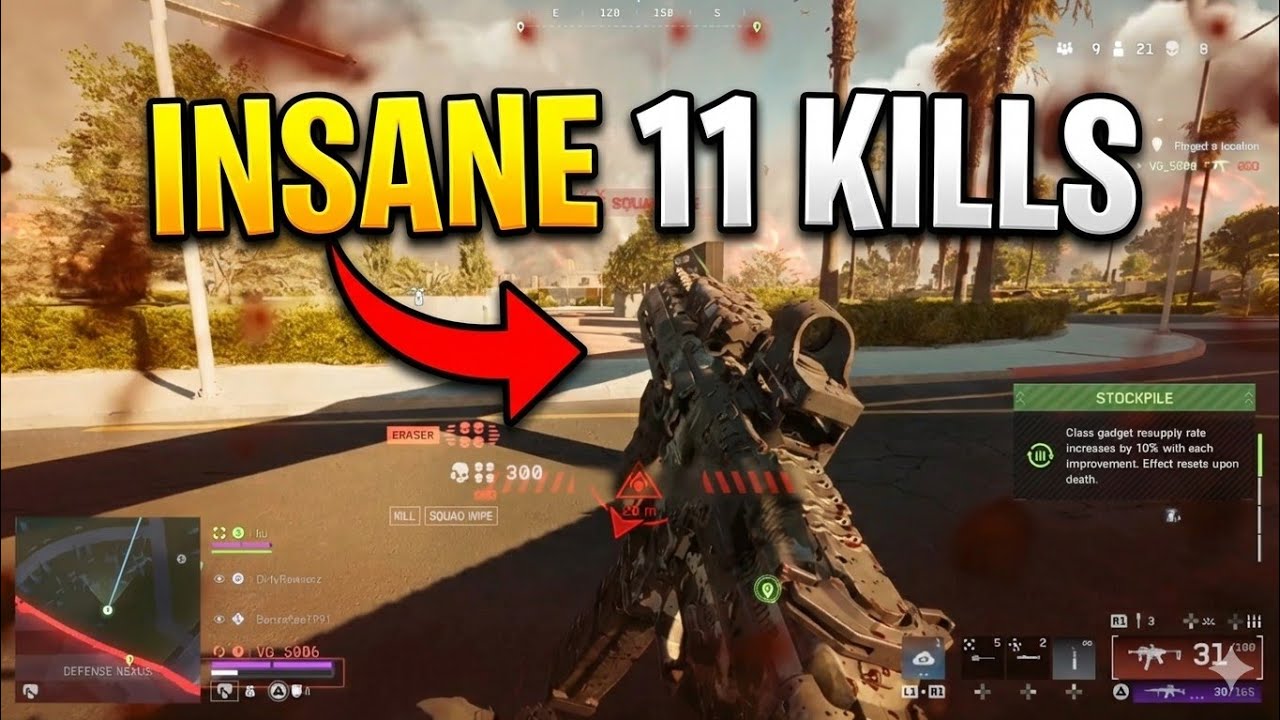 Got ​11 Kills Solo-Carrying a Random Squad - [ Battlefield 6 Redsec ]