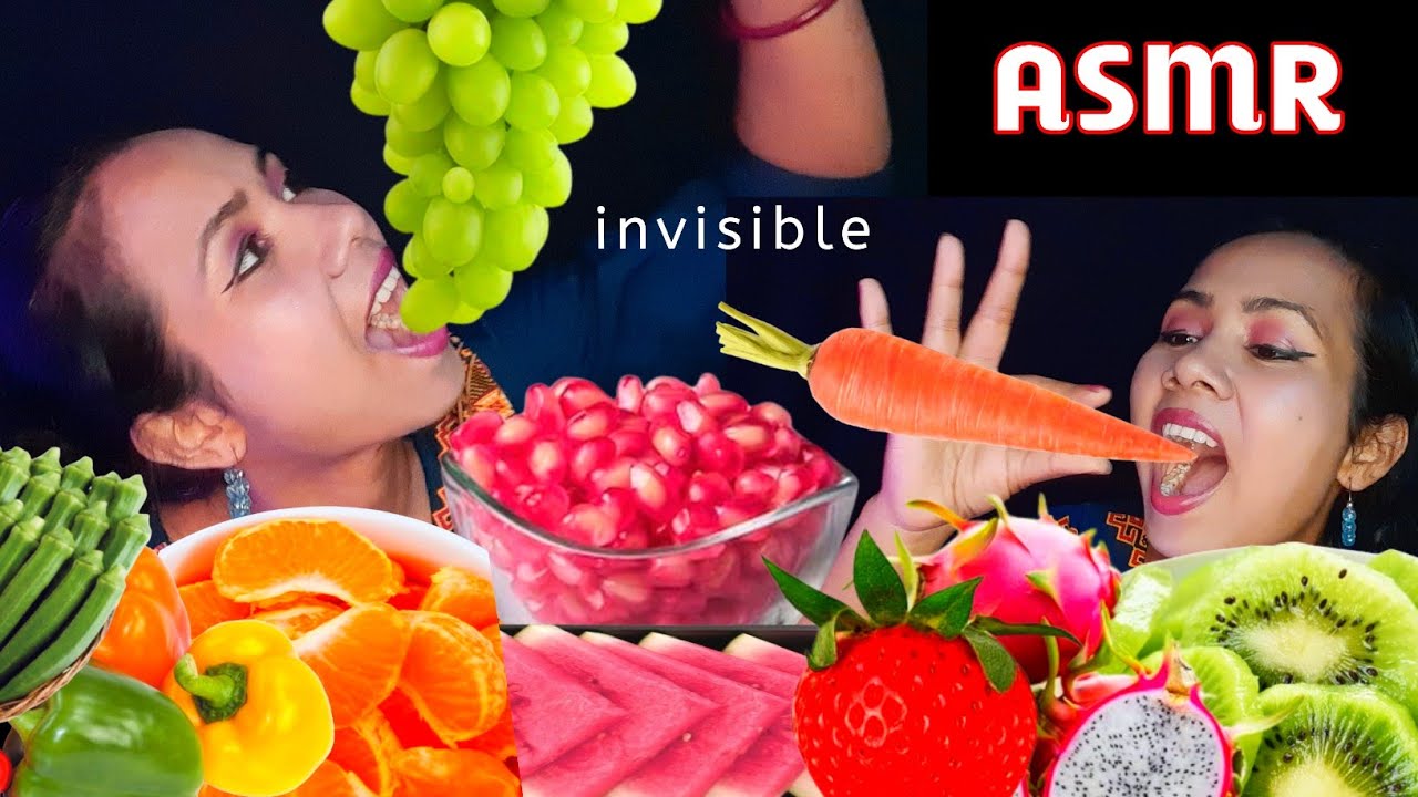 Asmr Hindi | asmr eating fruits & vegetables 😋 mouth sounds | eating roleplay
