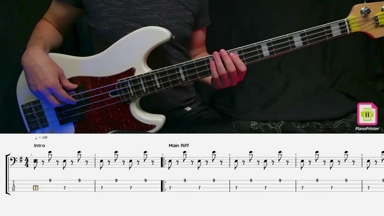 Jimi Hendrix - Purple Haze Bass Cover | Tabs & Sheet Music