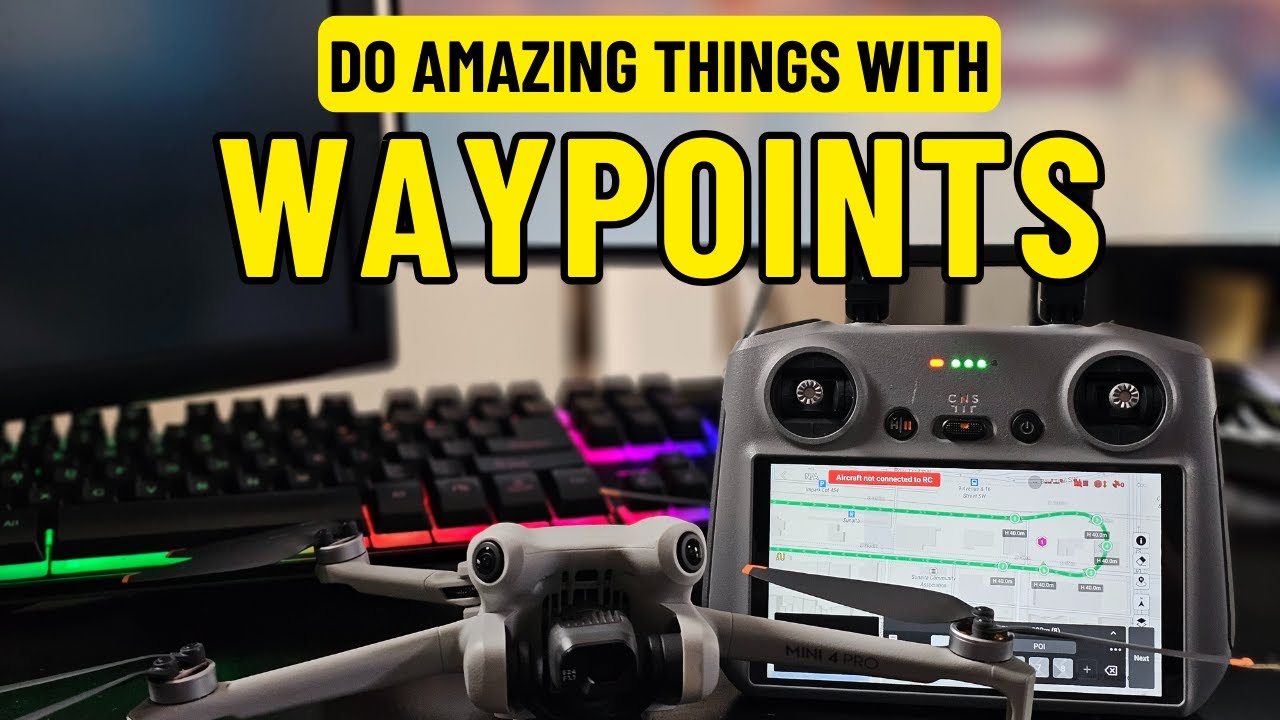 DJI Mini 4 Pro — как планировать миссии по точкам маршрута