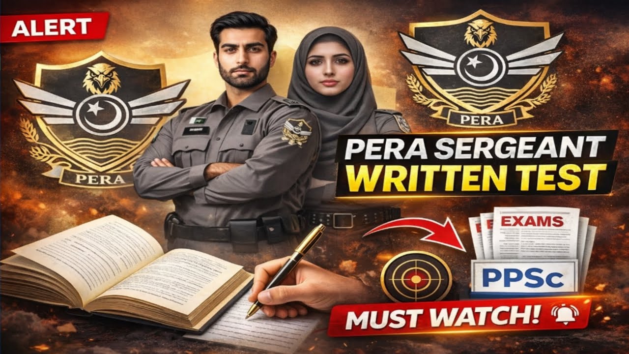 PERA Sergeant Written Test 2026 | Paper Pattern, Syllabus & Preparation | Must Watch