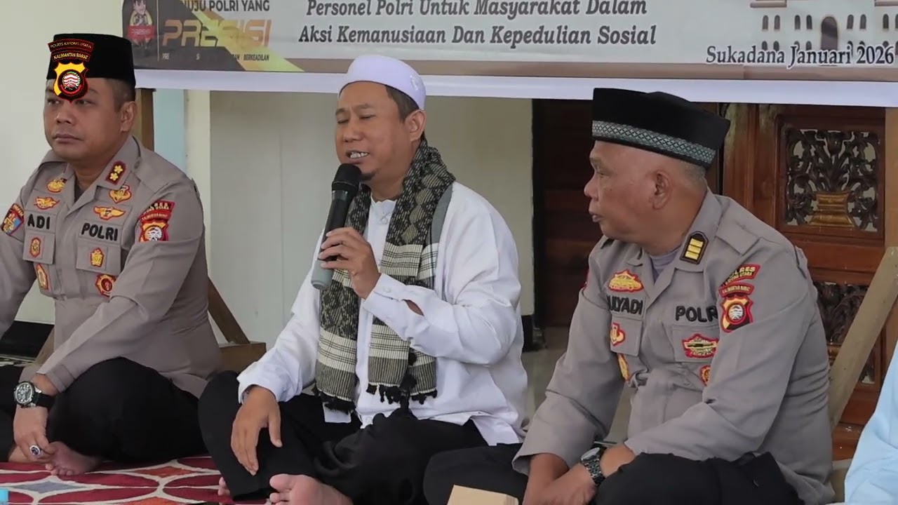 Perteguh Iman dan Takwa,Polřes Kayong UtaraGelar Peringatan Isra Mi'raj di Masjid Asmaul Khusna 99