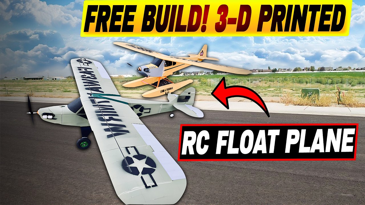 RC Float Plane 3 D Printed Piper J 3 Cub