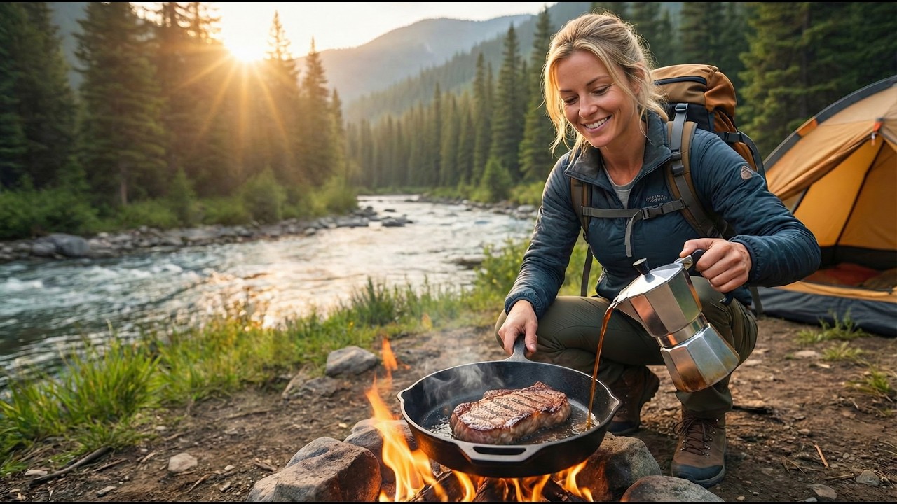 An Unforgettable Adventure: Cooking Steak & Coffee in Deep Nature