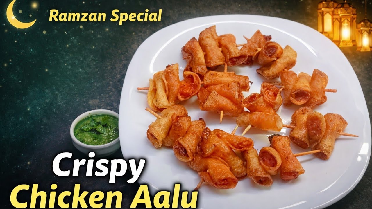Ramzan Special Crispy Chicken Aalu Snacks Recipe | एक बार जरूर ट्राई करें | Chicken Potato Rolls