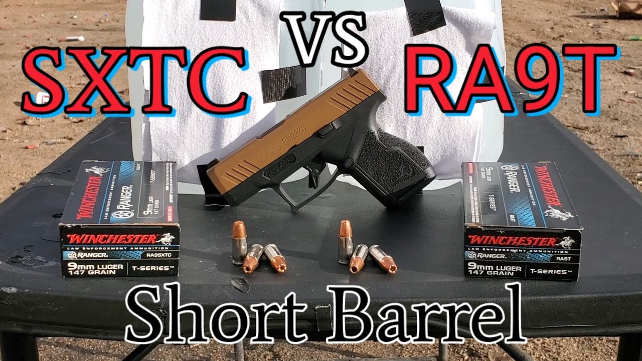 9mm winchester ranger t-series 147 grain *sxtc* VS *ra9t*