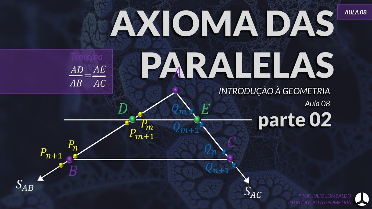 Aula 08 | Axioma das Paralelas - Parte 02