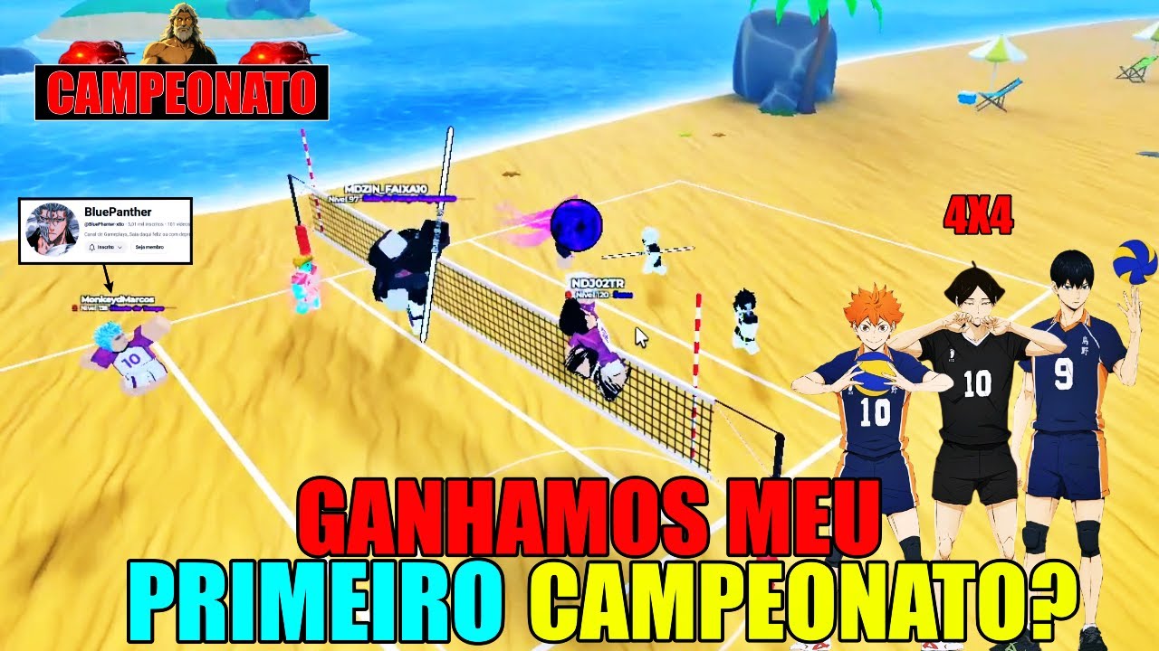 MEU PRIMEIRO CAMPEONATO NO VOLLEYBALL LEGENS! NÍVEL MAIS ALTO QUE TOP GLOBAL! JOGADAS ENSAIADAS! 4X4