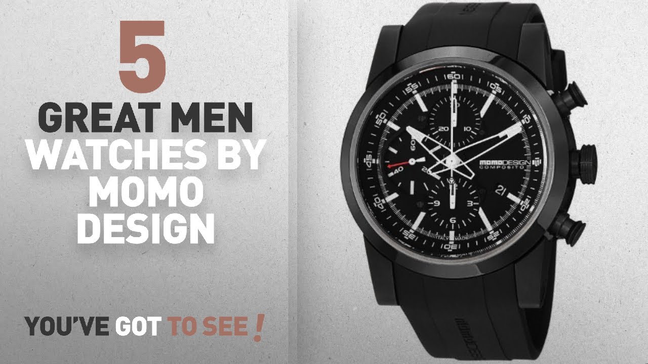 Top 10 Momo Design Men Watches [ Winter 2018 ]: MomoDesign Composito Men's Black PVD Titanium