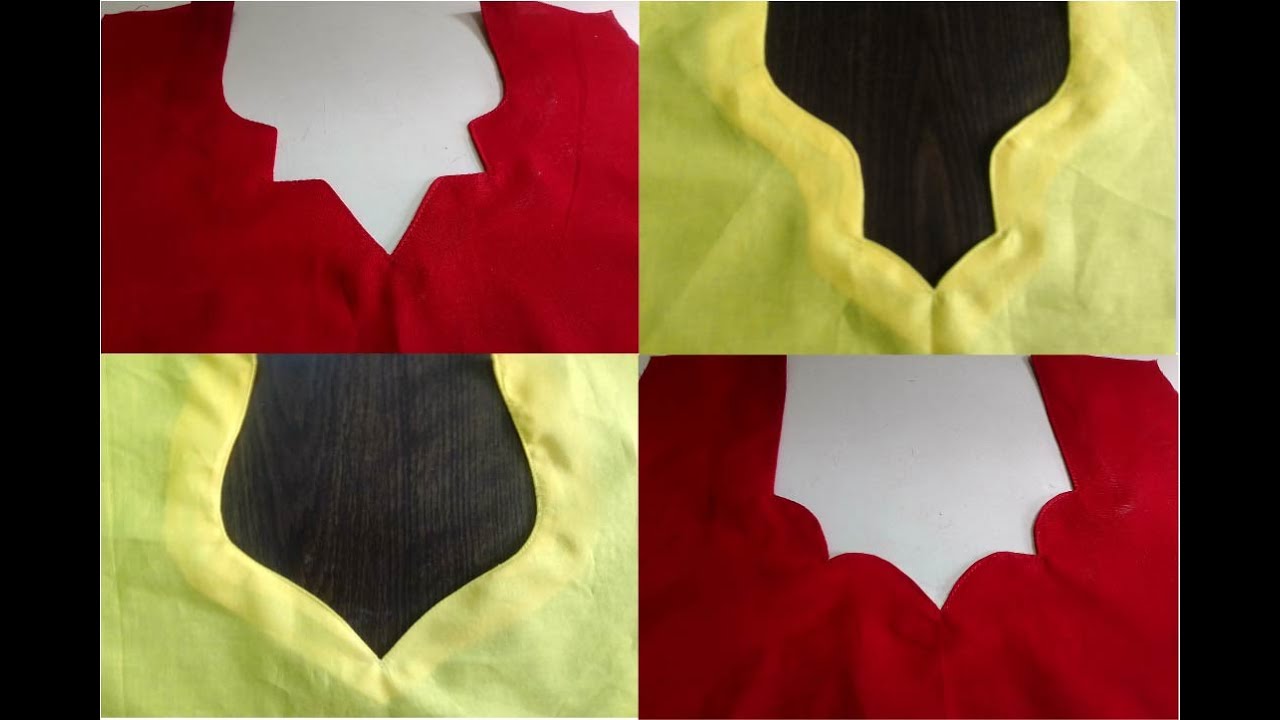 4 Different types of unique neck design cutting and stitching/golar design/গলার ডিজাইন।