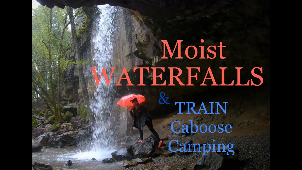 WATERFALLS & TRAIN Caboose Camping Railroad Park Resort ~ Dunsmuir ,Ca