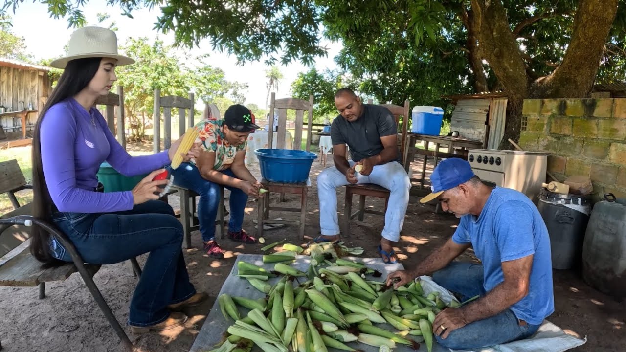 Fizemos Pamonha caipira com muito Queijo 