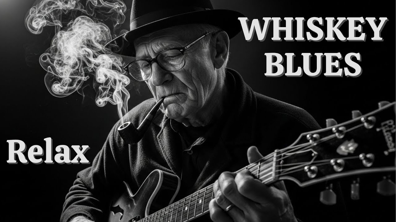 Whiskey Blues Profondo e Lento per Rilassarsi Davvero Quando la Notte Avvolge Ogni Pensiero