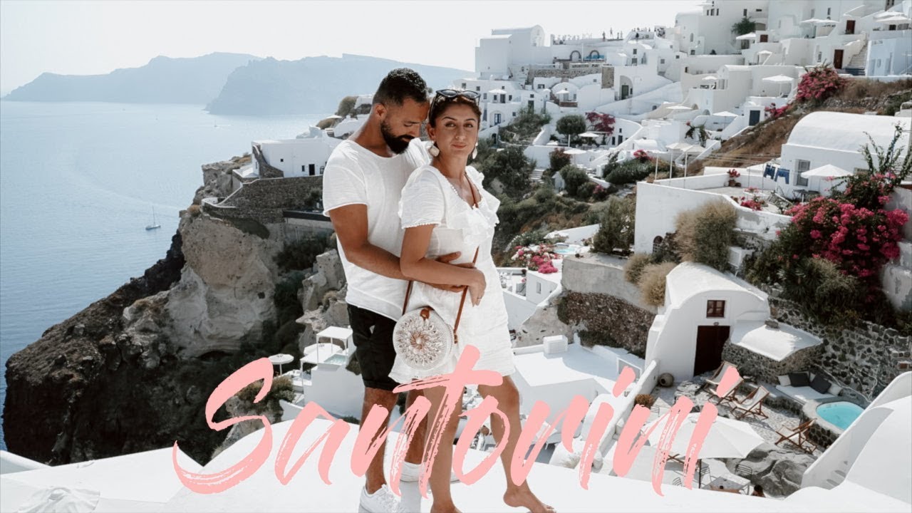 Kurdish couple in Santorini