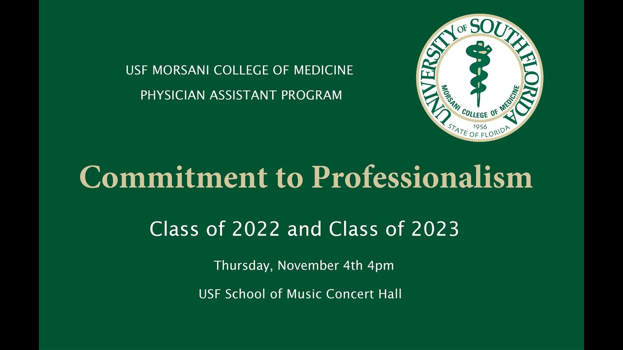 USF Health's Physician Assistant White Coat Ceremony, Class of 2022 & 2023