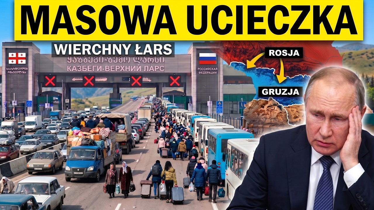 Niewiarygodne dzieje się na granicy Rosji.. Masowy exodus po tym, jak Putin uruchamia mobilizację